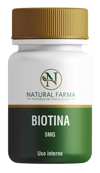 Biotina 5mg 60 Cápsulas